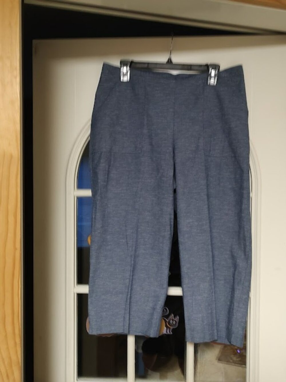 New Alfred Dunner Augustine Blue Capri Pants Size Women's 14